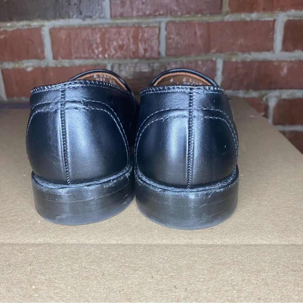 ALLEN EDMONDS Randolph Black Leather Sz 6 Mens Penny Loafers - Picture 7 of 12